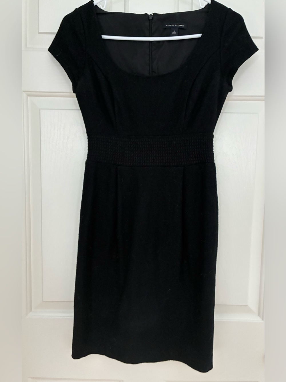 Banana Republic Black Scoop-Neck Mini Dress